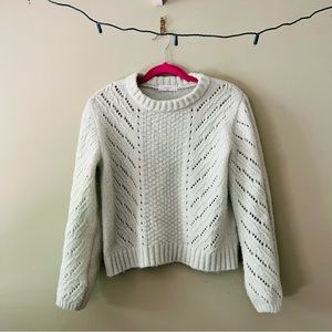 Elodie Pointelle knit sweater sage mint small a Nordstrom brand